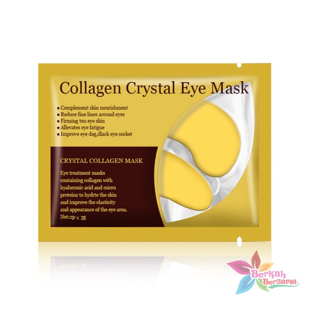 RT24 Masker Mata Crystal Collagen Gel Eye Mask gold Moisturizing Anti Aging penghilang kantung mata panda BB5975