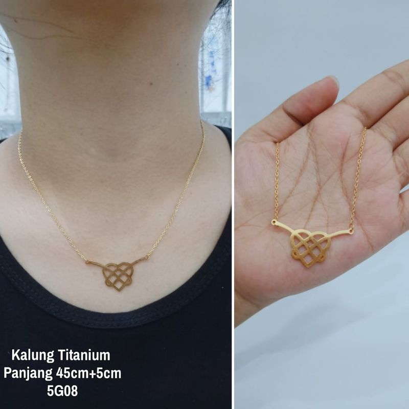 Kalung Titanium Wanita Anti Karat Kalung Titanium Ikatan Cinta Blink Fashionanable