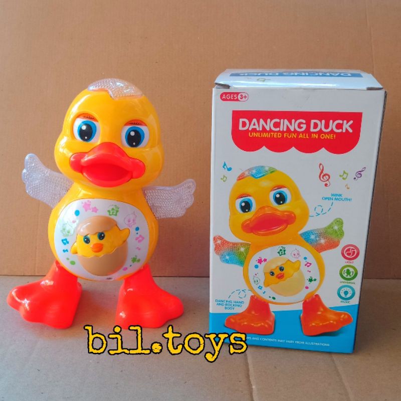 MAINAN ANAK LAKI LAKI PEREMPUAN DANCING DUCK MAINAN BEBEK JOGET MUSIK LAMPU KADO ULANG TAHUN