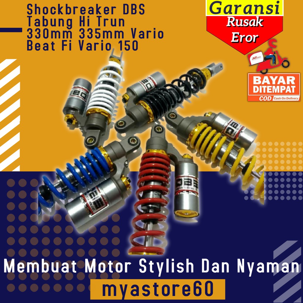 Shockbreaker Shock Shockbreker DBS Tabung Hi Trun 330mm 335mm Aksesoris Vario Beat Fi Vario 150