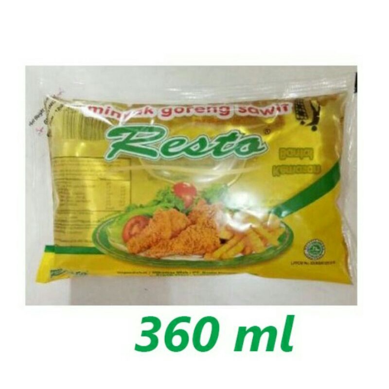 

minyak goreng resto 360ml 2pcs