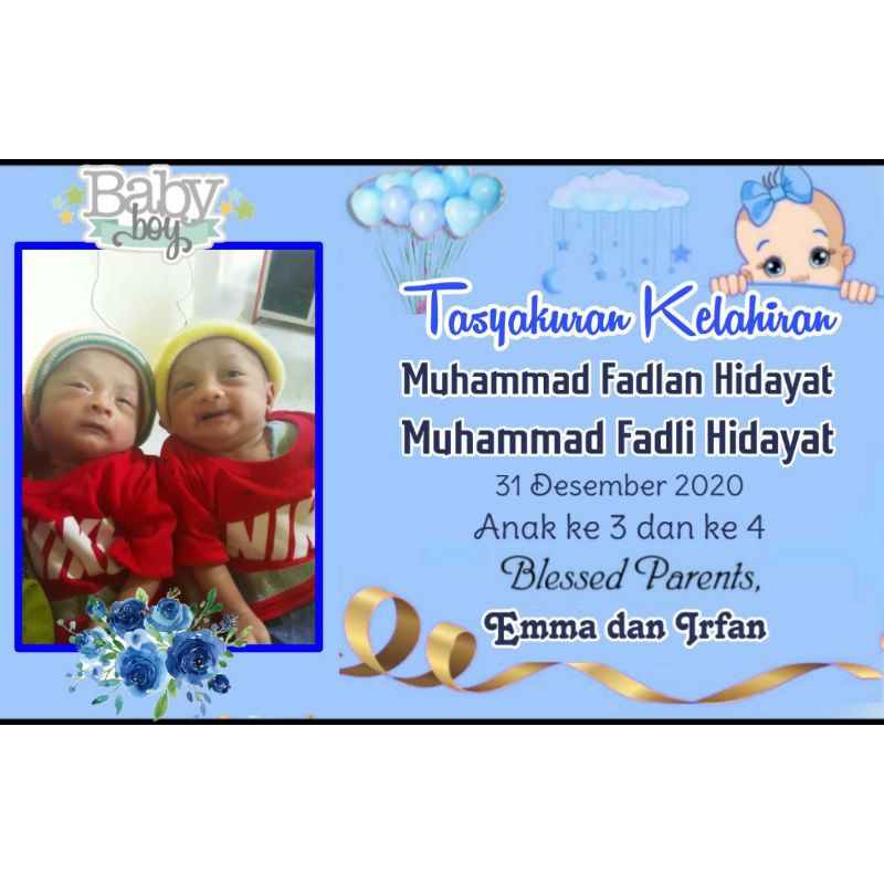 

STICKER TASYAKURAN KELAHIRAN AQIQAH MOTIF CWO BIRU