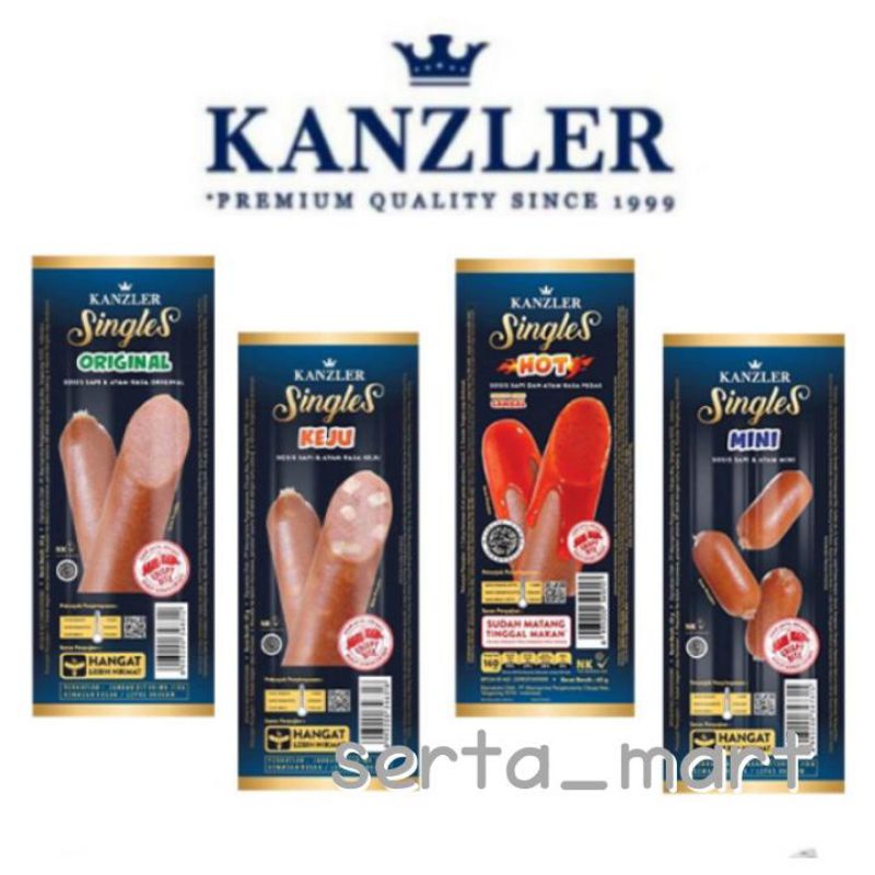 

Sosis Kanzler Singles Keju / Original / Hot / Mini Single's 65gr