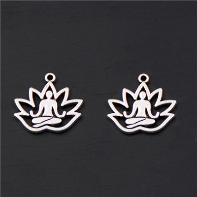 Charm Lotus Flower Om Ohm Aum Yoga