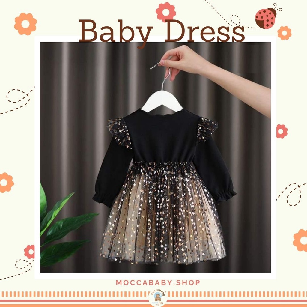 MBSS - DRESS MARILLYN STARS EBV Baju Dress Anak Perempuan Import