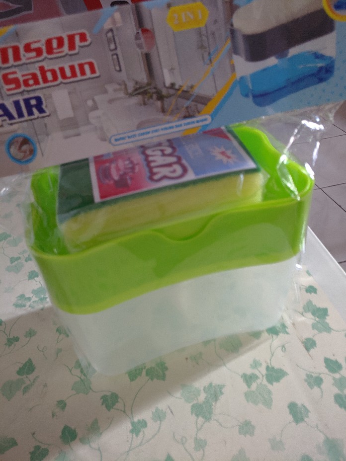 Babee - Dispenser Sabun / Holder Spons Cuci Piring / Sponge Holder (free Spons)
