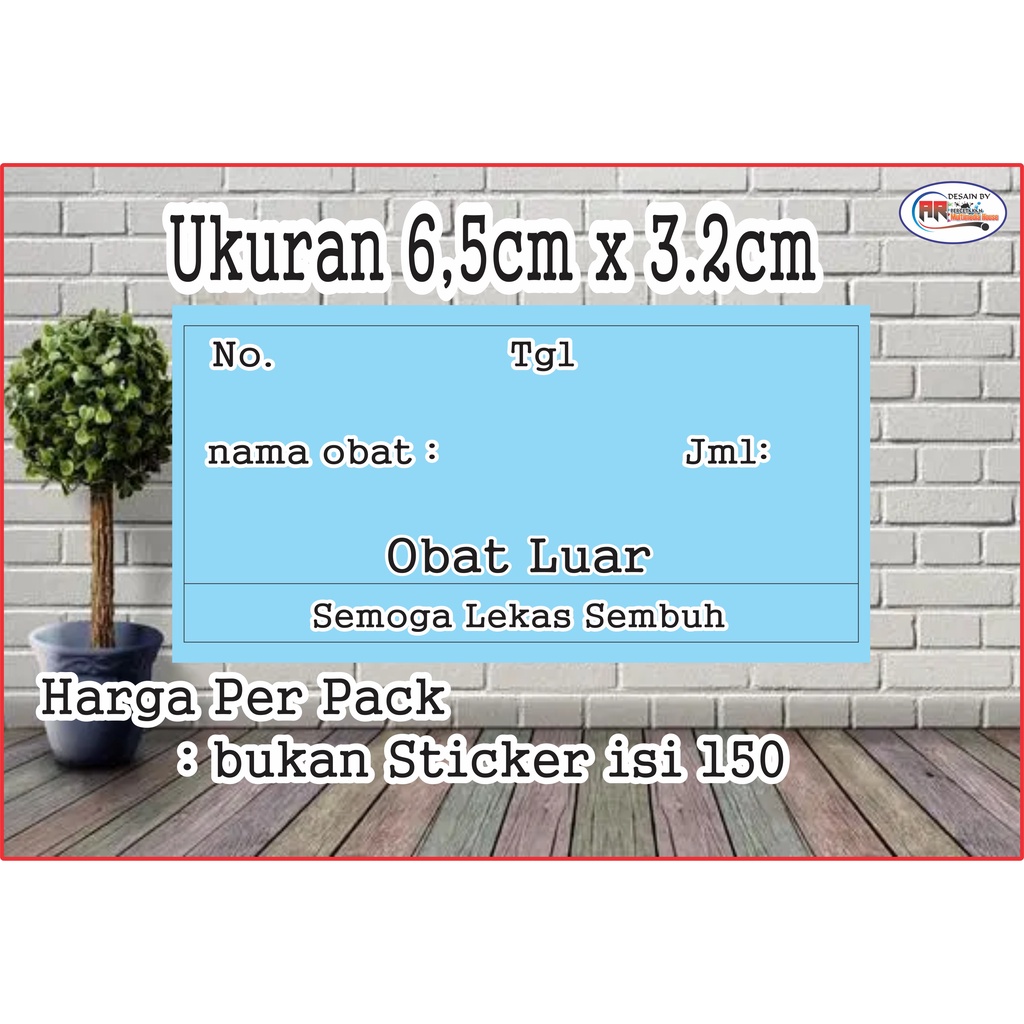 

ETIKET PALING MURAH (OBAT LUAR), BAHAN HVS/BUKAN STICKER, BIDAN, DOKTER, PERAWAT HARGA PER PACK