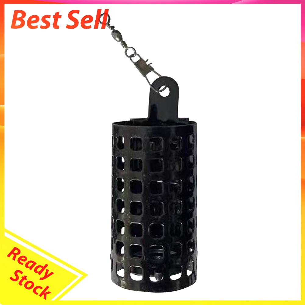 10pcs Square Fishing Bait Feeder Cages Holder Metal Lure Container Basket