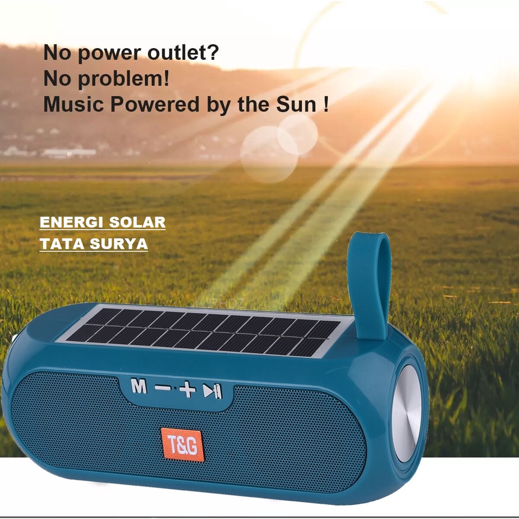 SPEAKER BLUETOOTH OROGINAL T&amp;G MODEL182 ENERGI SOLAR - Pengisi Daya Tenaga Surya