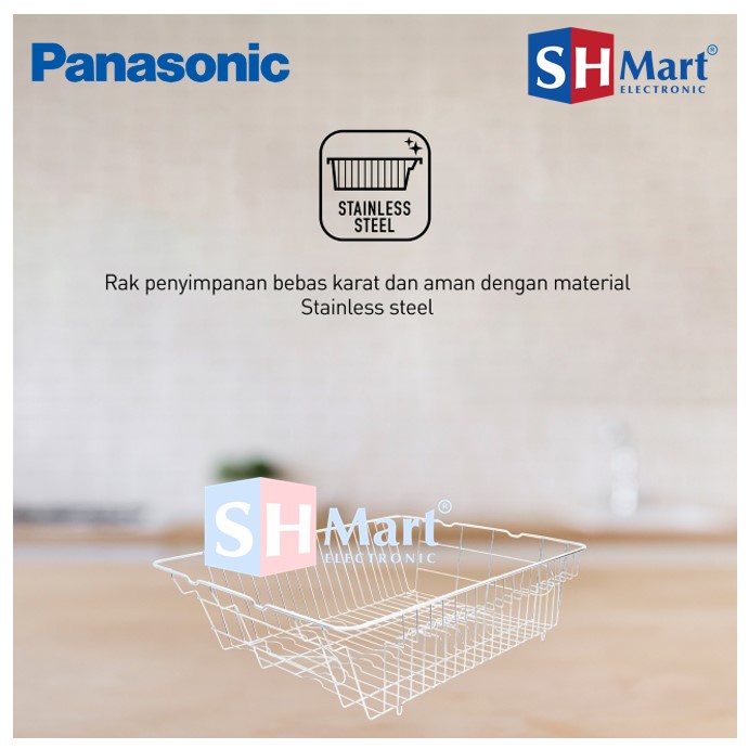 DISH DRYER PANASONIC DSTERILE STERILIZER DISH DRYER WITH AG CLEAN ANTI BACTERIA NEW FD-S03S21 / FDS03S21 PENGERING PIRING (MEDAN)