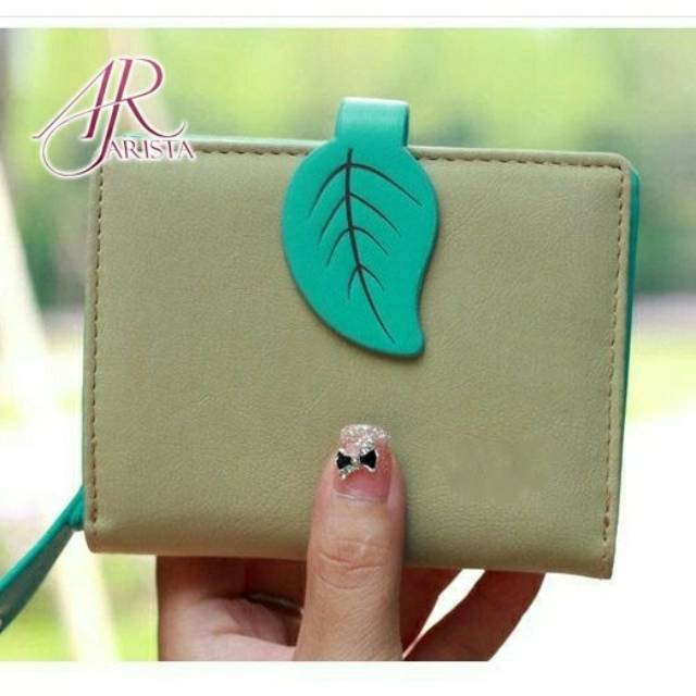 DOMPET WANITA SERI DAUN - dompet lipat wanita KOREAN  FASHION WALLET