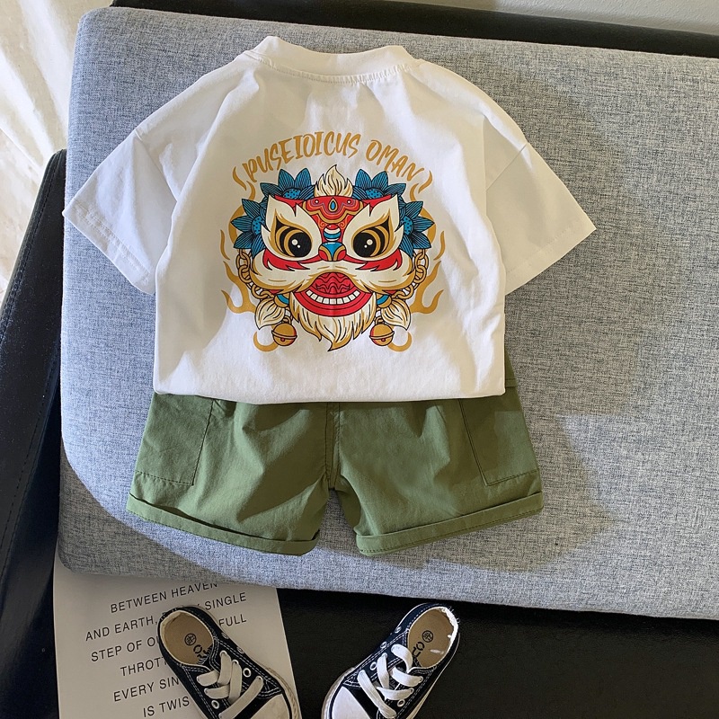 Baju Anak Laki Laki DRAGON Setelan Imlek Sincia Anak Import