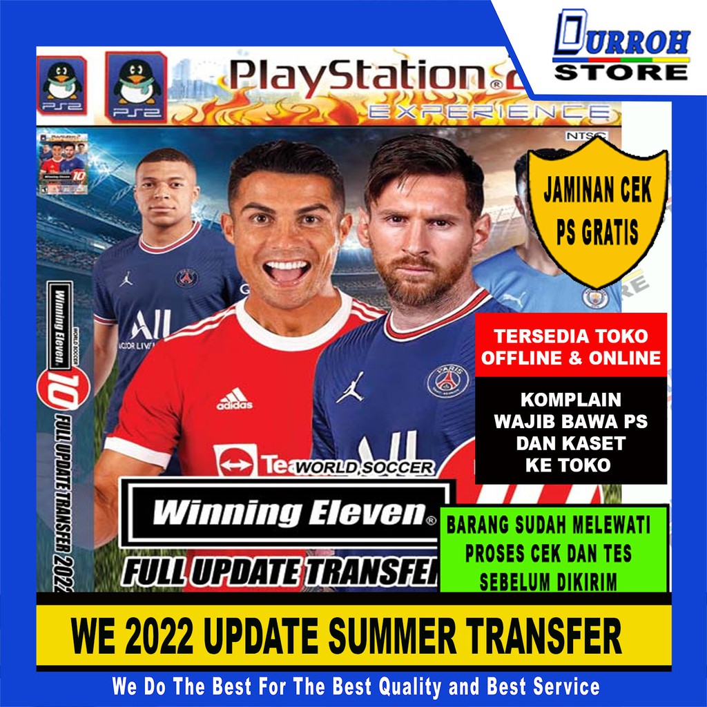 Kaset PS2 / Playstation 2 Winning Eleven 2022 Update Agustus 2021 / WE 2022 NEW TERBARU