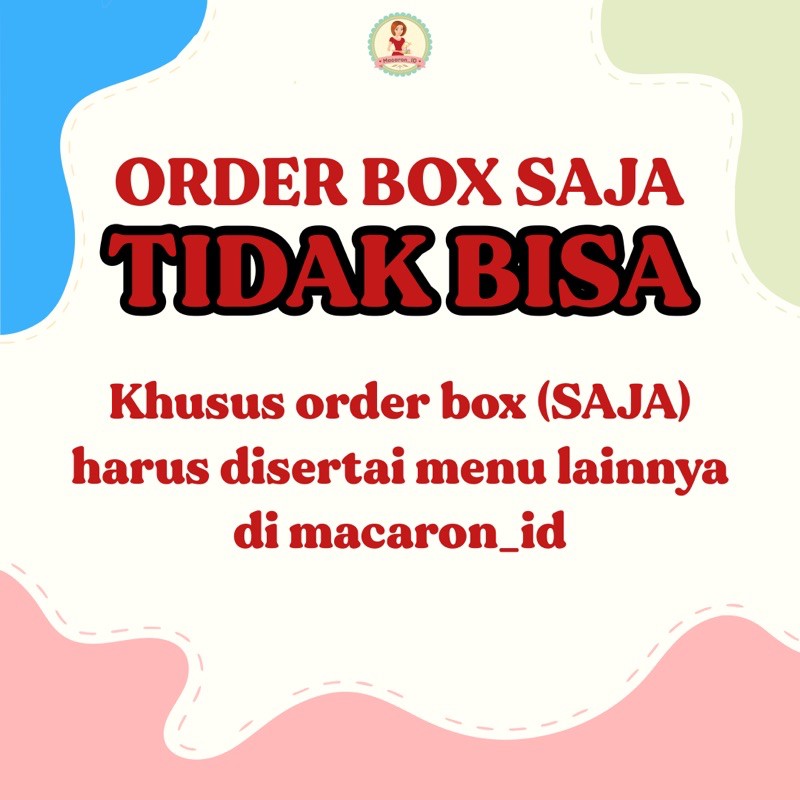 Baby Macaron Box Tanpa Isi Harga Murah