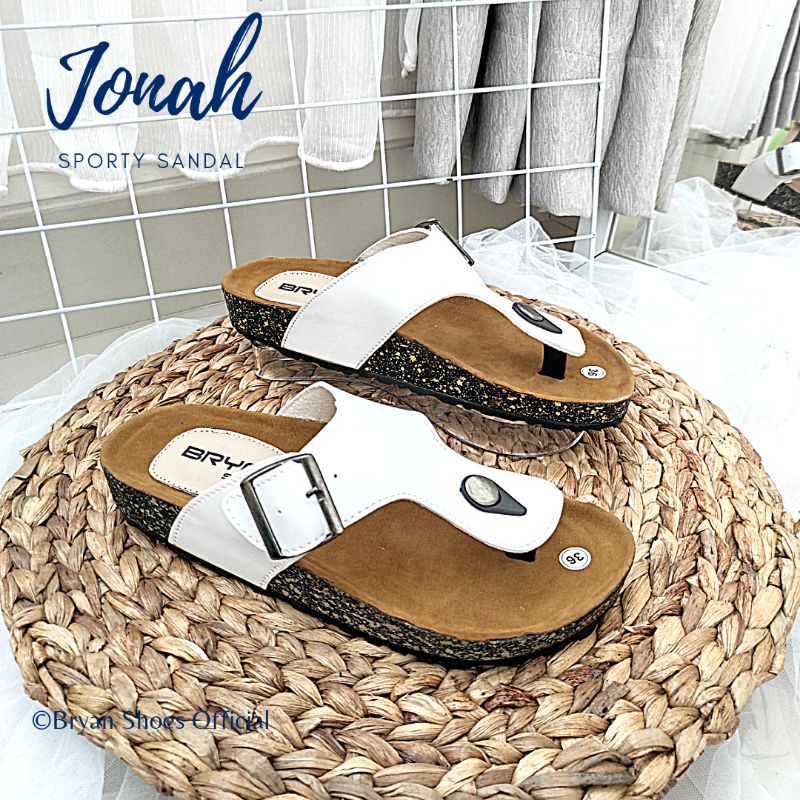 Bryan Jonah Sandal Puyuh Couple Sintetis Dove Unisex Pria Wanita Jumbo Bigsize Oversize 36-40 41 42 43