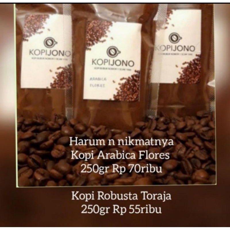

Kopijono Arabica Flores Asli wangi n nikmat