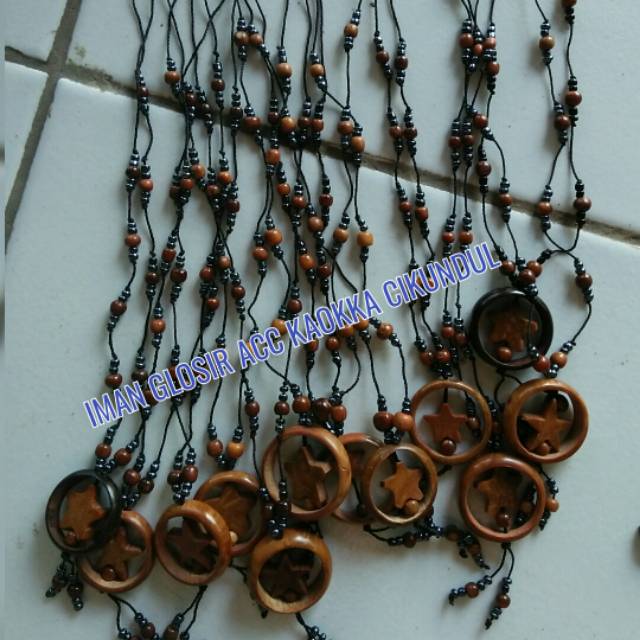 Kalung kaokkah lov bintang kayu kaokka