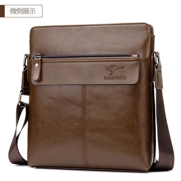 [ORIGINAL] Badenroo Tas Selempang Kulit Pria Business Messenger Shoulder Bag Casual Style Import