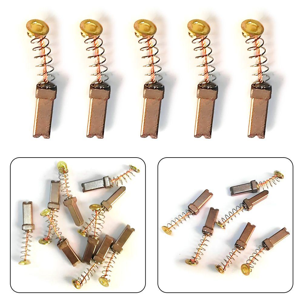 Populer1/2pcs Bor Mini Kualitas Tinggi 4.6 * 4.6 * 12mm Perkakas Tangan Generik Carbon Brushes
