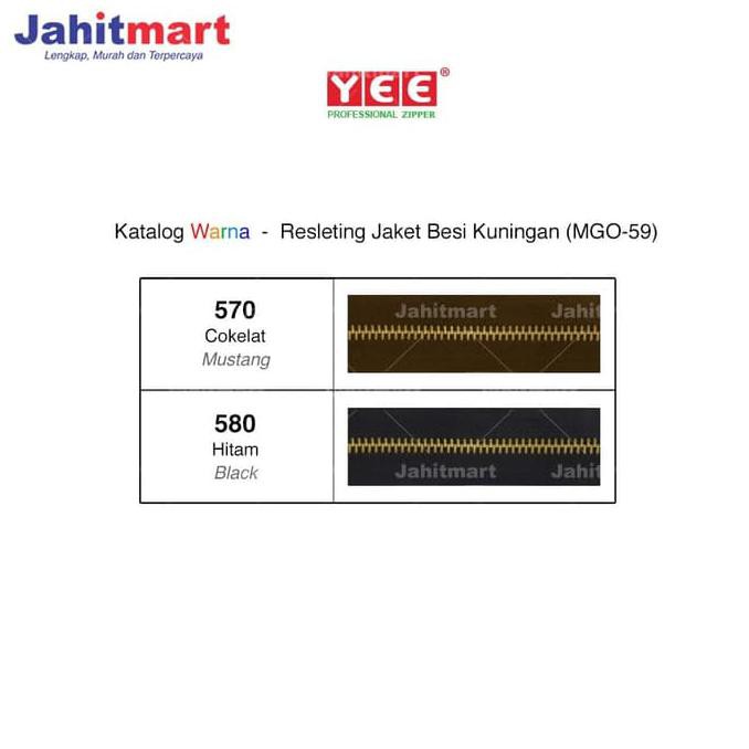 ILARISl RESLETING JAKET BESI KUNINGAN MERK "YEE" / MGO 22 INCI (55CM)