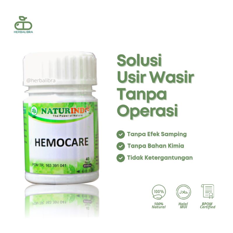 Obat Wasir dan Ambeien Herbal Paling Ampuh BPOM - HEMOCARE NATURINDO