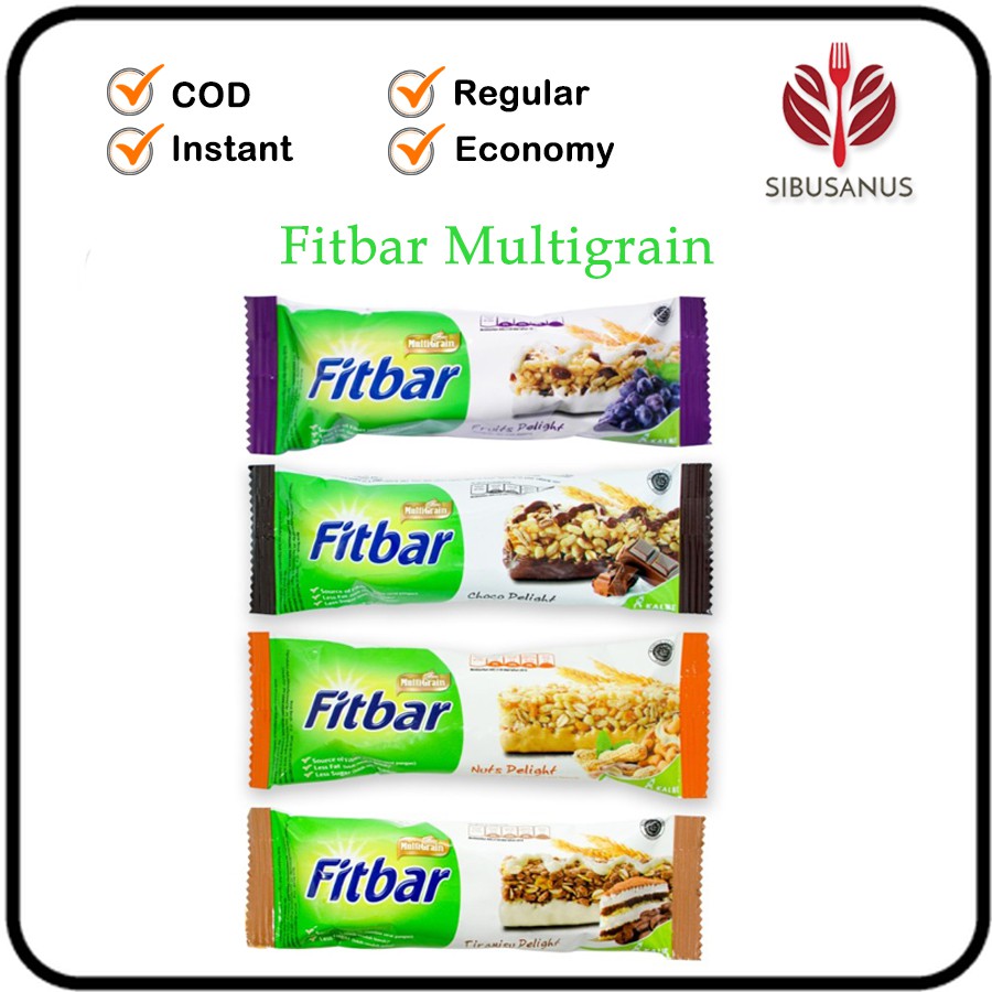 

Fitbar Tiramisu Coklat Kacang Buah Diet FitBar Satuan 1pcs