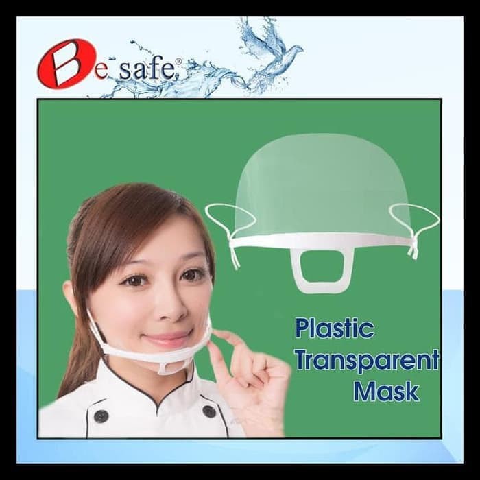 Masker Transparant Penutup Mulut Plastik Higienis Transparent mask