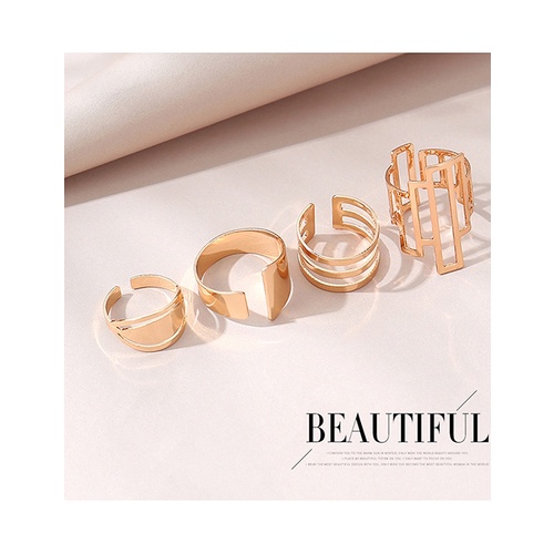 LRC Cincin Set Fashion Golden Ring Set Y65612