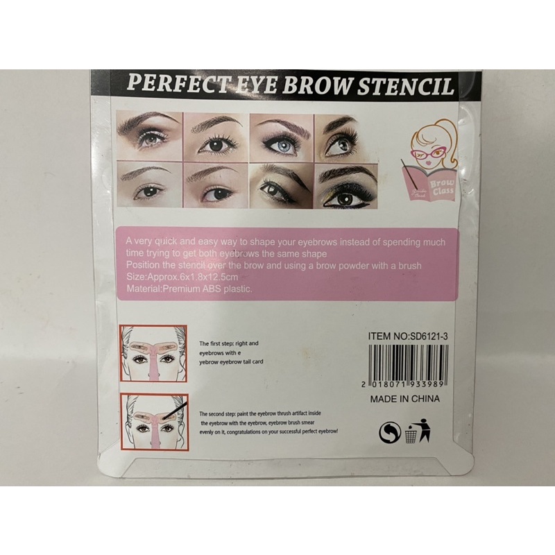 CETAKAN ALIS GAGANG SET ISI 8 IN 1 /  Cetakan Alis Eyebrow Template 1 PACK ISI 8 MODEL