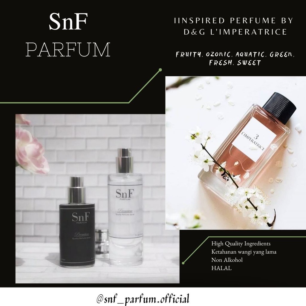 SnF PARFUM - Inspired Perfume By D&G L'IMPERATRICE - For WOMEN