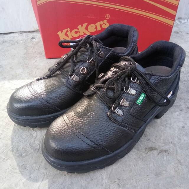 Sepatu sefty boots pendek kulit asli