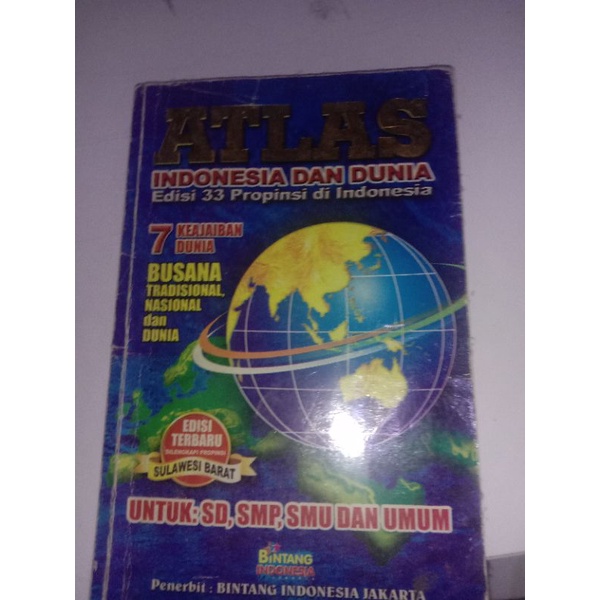 buku atlas indonesia dan dunia 33 provinsi