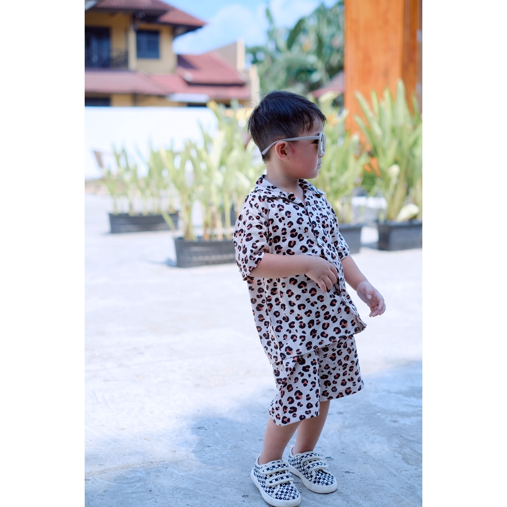 Yobebee Casual Suit Setelan Rayon Anak Usia 2 3 4 6 8 10 Tahun Baju Tidur Piyama Pajamas Kids Motif Karakter Oneset Model Baju Harian Santai Anak Laki Laki Perempuan Cowok Cewek