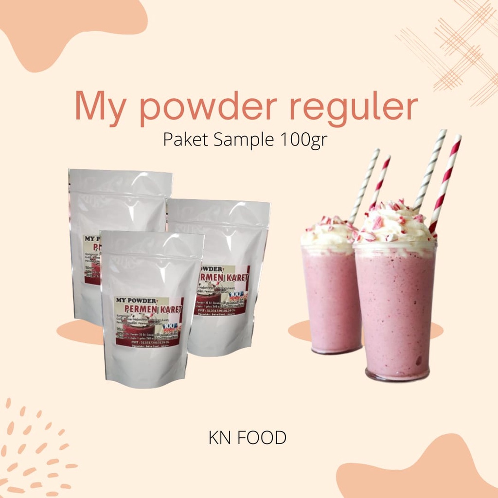 

My powder PERMEN KARET powder 1 ons Bubuk minuman drink powder PERMEN KARET 100gr