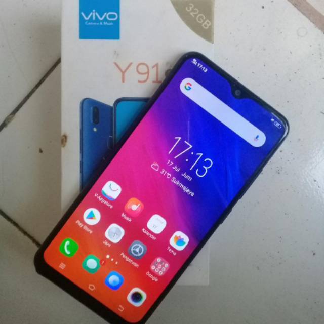 Jual HP VIVO Y91 2019 RAM 2/32 FULLSET NO HF NO MINUS HP BEKAS MURAH