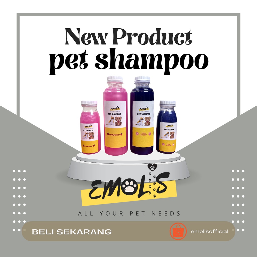 Emolis Shampoo Hewan Kucing Anjing Peliharaan Shampo Harum Lembut SH01 PGM