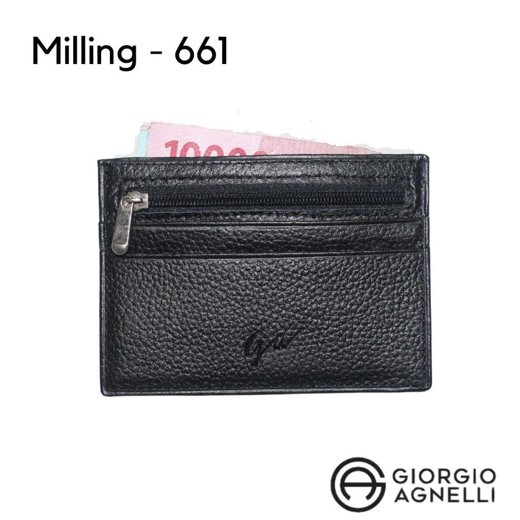 Giorgio Agnelli Card Holder  / Dompet Kartu Kulit Milling 661