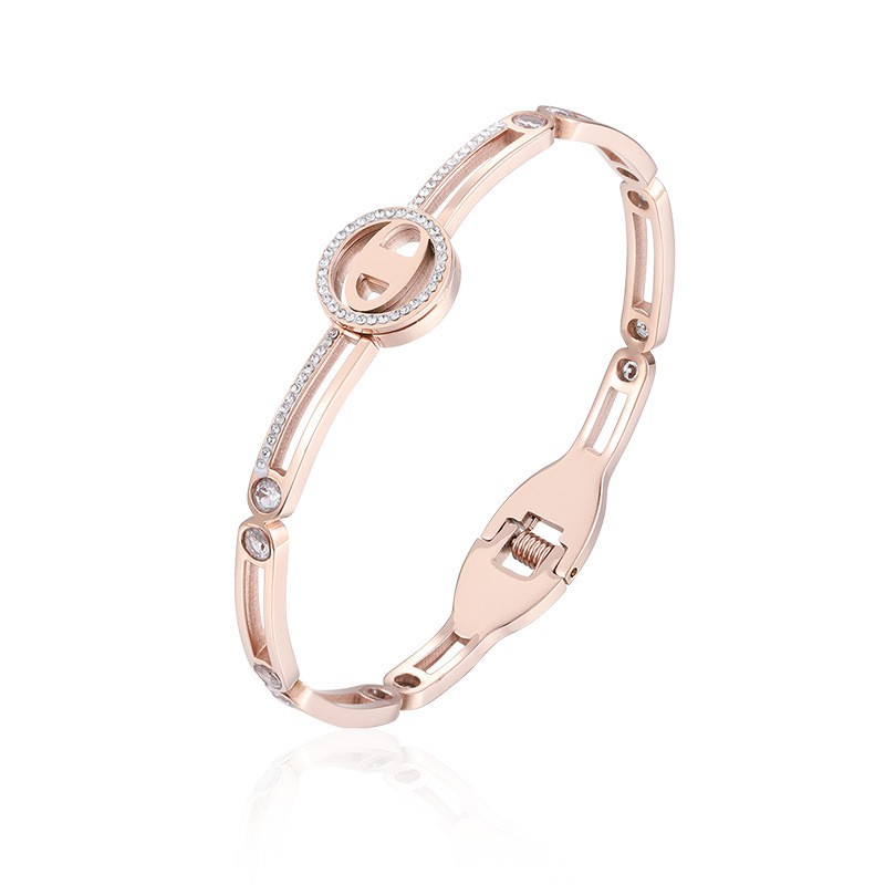 SALE Gelang import keren wanita aksesoris Titanium Korea Cocok Hadiah GK128 sangat elegant