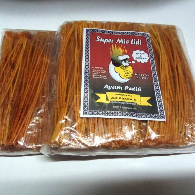 mie lidi super 1pack isi 25pcs