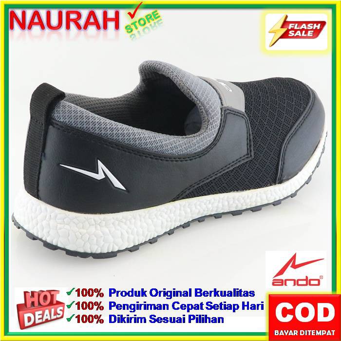 SLIP ON PRIA ANDO CARLO ORIGINAL LIMITED EDITION SLIP TRENDY CASUAL SPORTY ANTI SLIP