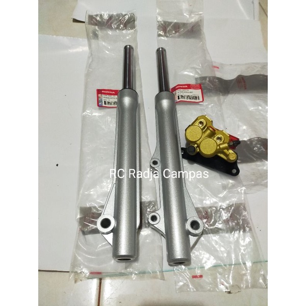 As shock depan+Tabung KPH+kaliper rem Supra x 125 Karbu/kharisma