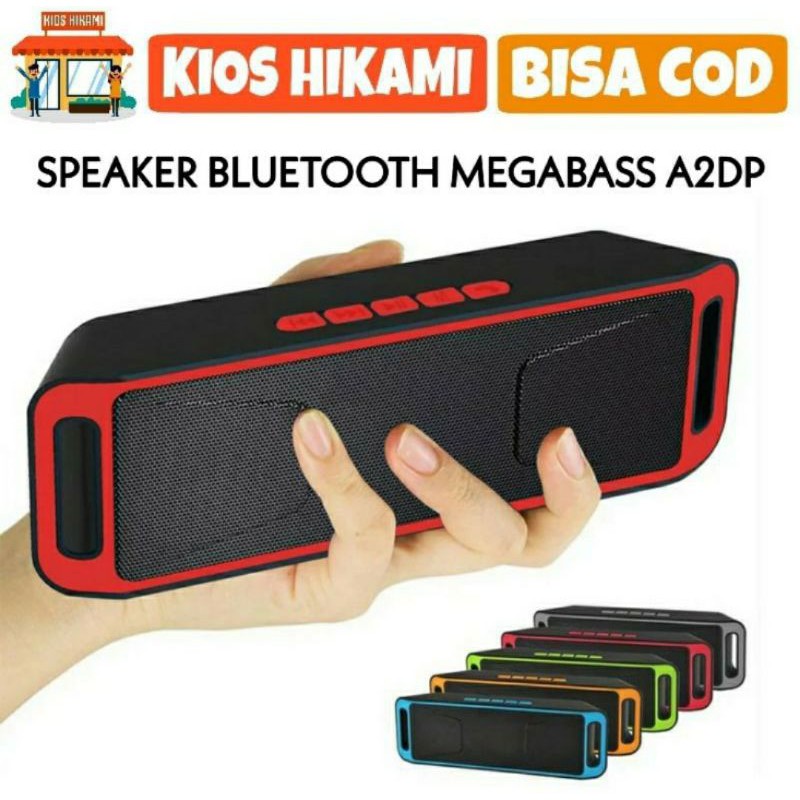 Speaker Bluetooth Megabass Stereo A2DP S208 Multimedia Portable Wireless Murah COD-Speaker Megabass