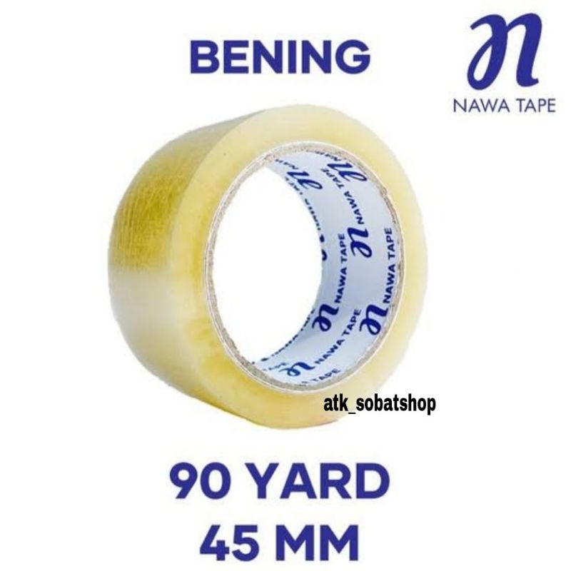 

Lakban/isolasi bening 45 mm 90 yard (1pcs)