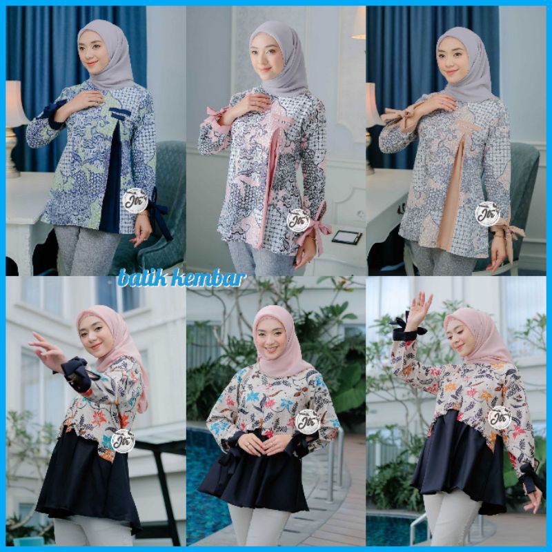 Termurah Tey-17 Batik Wanita Asj Sa Hrb026 Kenongo Kemeja Tosca Pendek j3EypqFnZ677Y