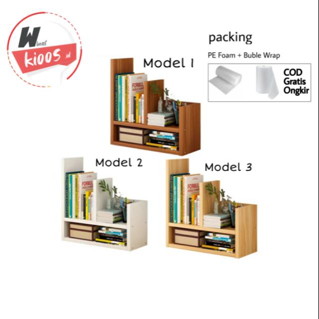 Rak Buku Meja Minimalis