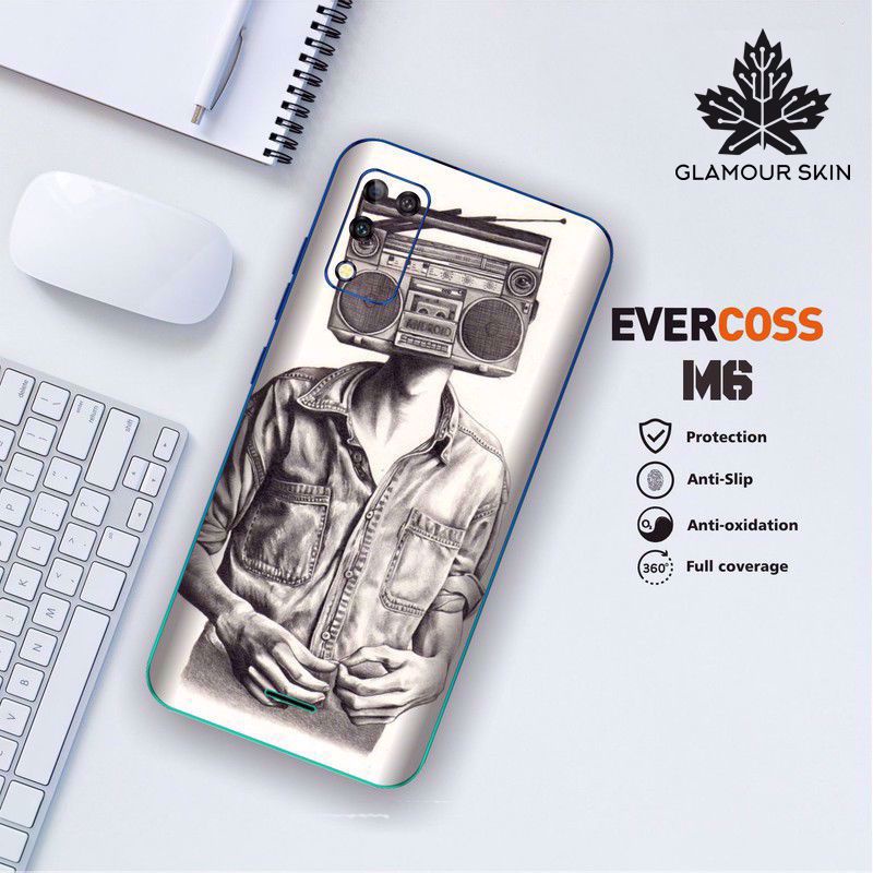 *(Dapat2PCS)* EVERCOSS M6 Garskin Case/Stiker Protector Motif RADIO