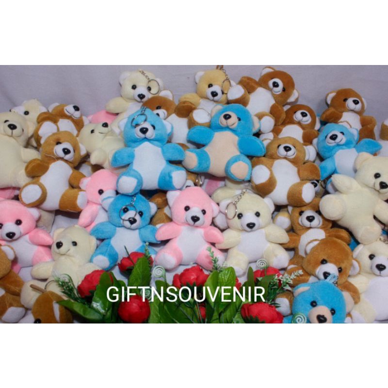 gantungan kunci / mini bear / boneka beruang mini / sauvenir