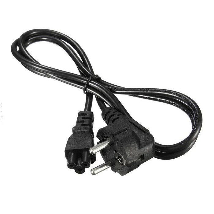 Kabel Power adaptor charger Laptop lubang 3 tebal 1.8m