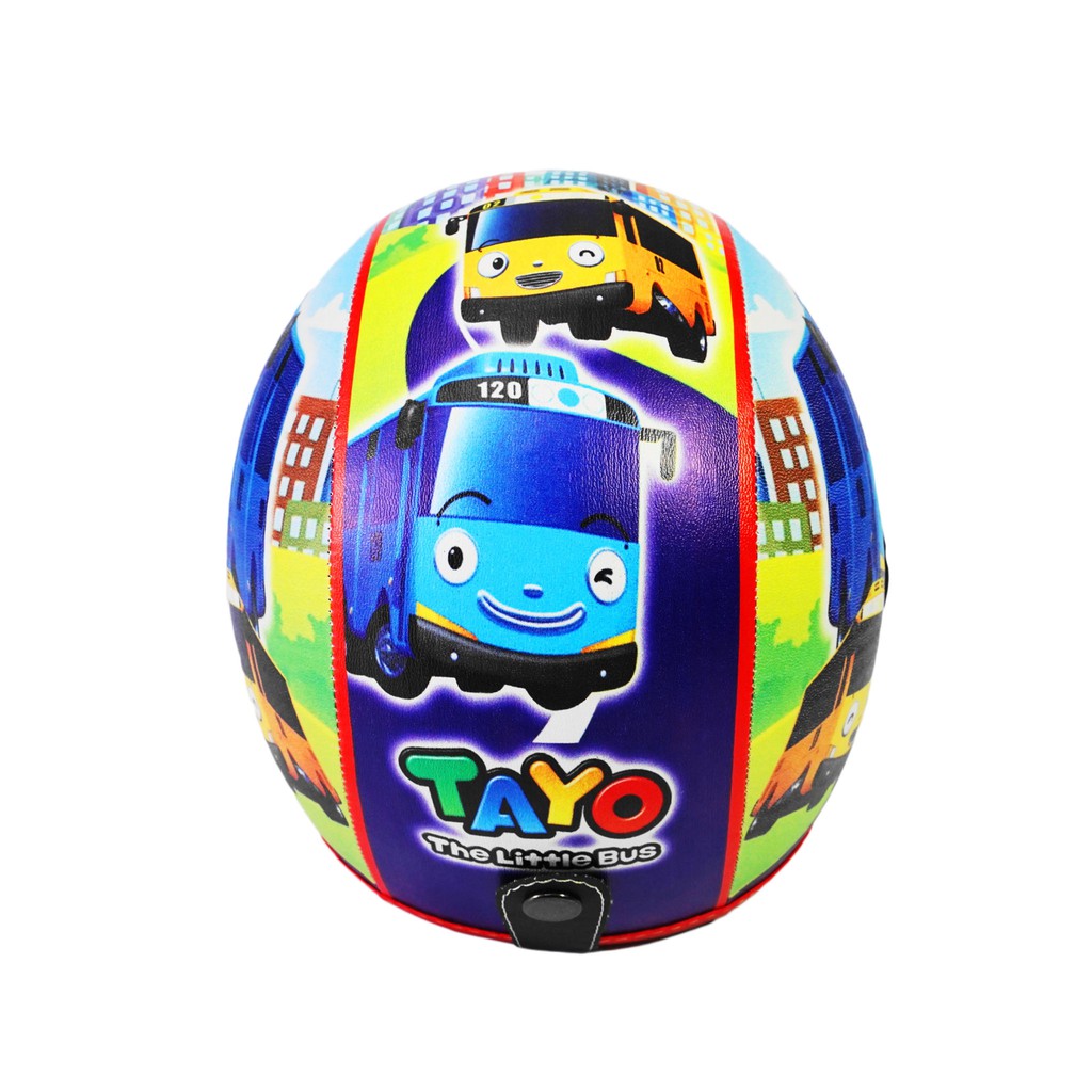 Helm Anak HALF FACE TAYO Murah / Helmet Non SNI / Helm Karakter Kartun Lucu / Helm Anak Cowok Laki Laki 3 4 5 6 7 Tahun