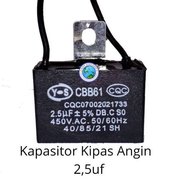 Kapasitor kipas angin 2.5uf 450v